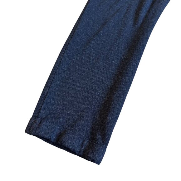 Massimo Dutti Navy Cropped Length Pants Trousers Classic Office Size 6 Women's - Picture 8 of 13